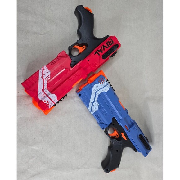 Nerf Rival Kronos XVIII-500 Blasters (Red & Blue Pair) – Tested, Cleaned, Works - Picture 2 of 9